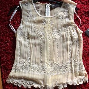 Stunning sleeveless beaded top